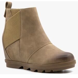 Athlefit wedge boots comfortable angle‎ wedge booties womens 8 trendy evening